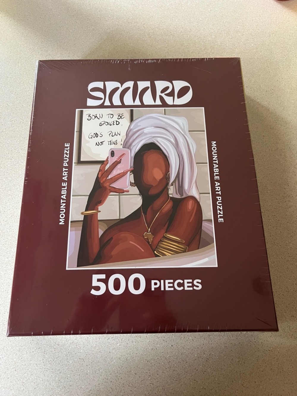 BORN TO BE SPOILED 500-Piece Mountable Art Puzzle